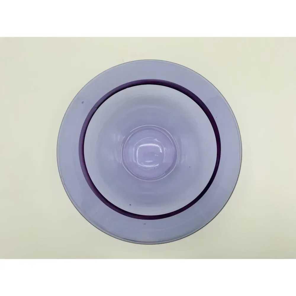Alexandrite Neodymium Floating Rose Bowl Vase 5” Beveled Rim Art Glass